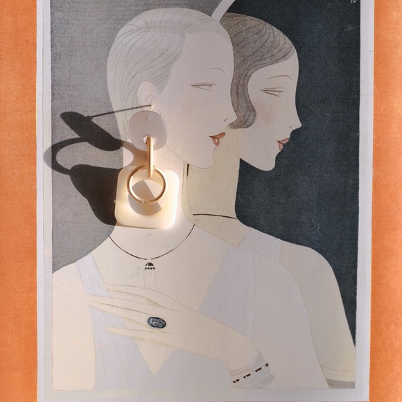 2/25 Chic modern geometric earrings - Picture 4 of 4